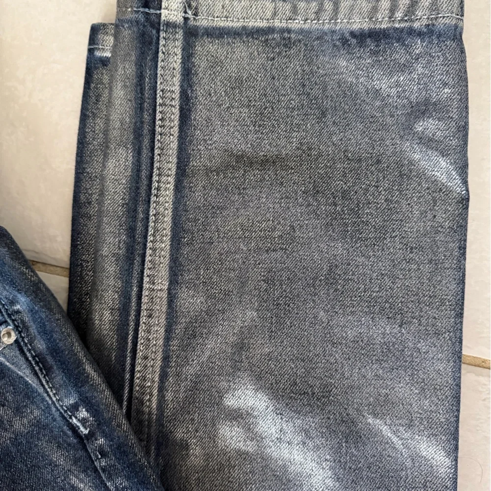 Women’s BDG Cowboys Urban Outfitters Size 25 Blue Silver Coating Jeans #bootcut - Picture 4 of 6